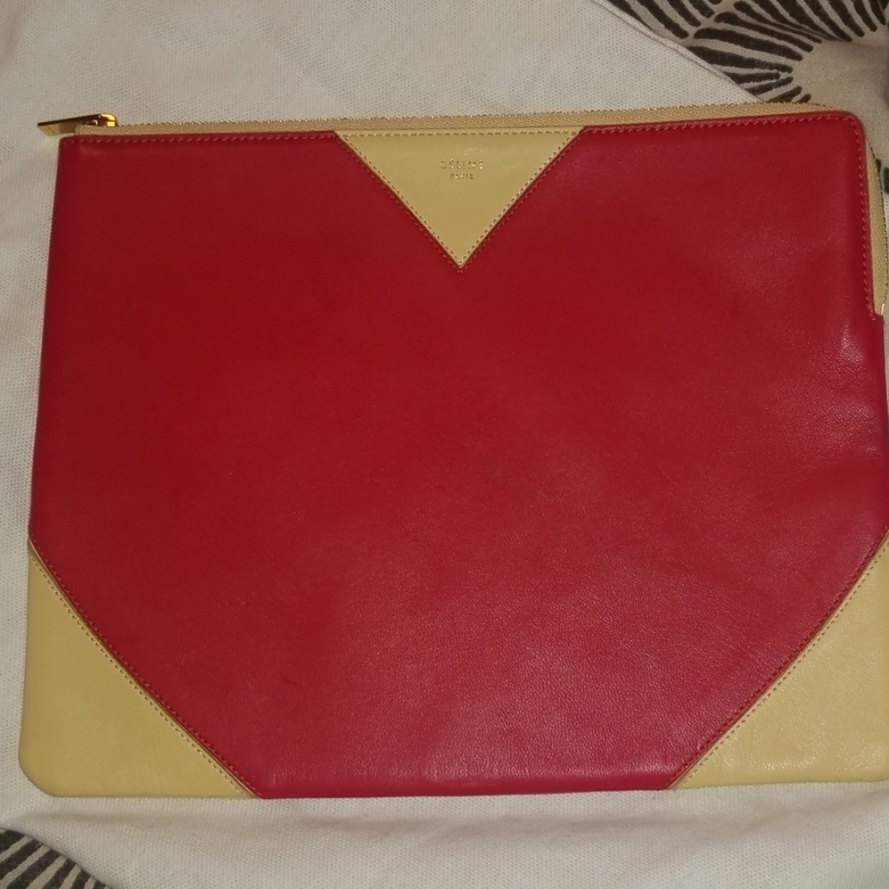 Celine iPad zip-up case/Clutch